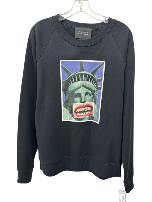 Marc Jacobs NWT Size L Black Cotton Blend Statue of Liberty Long Sleeve Shirt Black / L