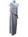 Amsale Size 0 Gray Polyester Blend One Shoulder Side Zip Full Length Gown Gray / 0