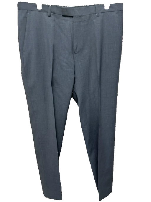 Boss Size 36 Light Gray Wool Blend Solid Dress Men's Pants Light Gray / 36