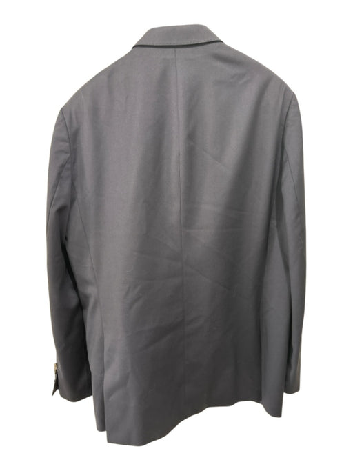 Boss Navy Wool Blend Solid notched 2 Button Men's Suit Navy / 44