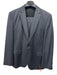 Boss Gray Wool Blend Solid Notch Lapel 2 Button Men's Suit Gray / 44
