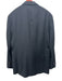 Boss Gray Wool Striped Notch Lapel 2 Button Men's Suit Gray / 44