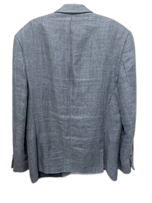 Boss Gray Wool Blend Micro 2 Button Men's Blazer Gray / 44