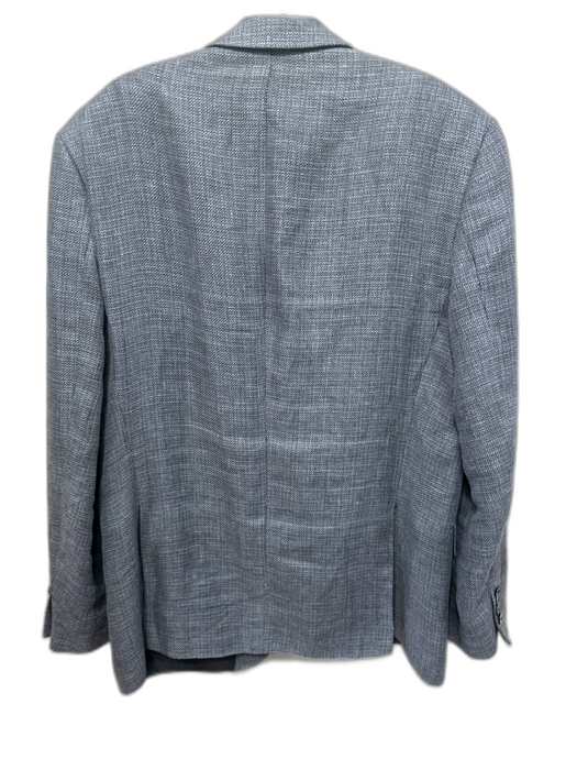 Boss Gray Wool Blend Micro 2 Button Men's Blazer Gray / 44