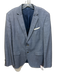 Boss Light blue Wool Blend Micro Notch Lapel 2 Button Men's Blazer Light blue / 44