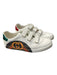 Gucci Shoe Size 39 White Leather Velcro Strap Round Toe Double G's Sneaker Shoes White / 39