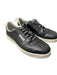 Chanel Shoe Size 39 Black Leather Round Toe Low Top Lace Up Sneaker Shoes Black / 39