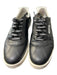 Chanel Shoe Size 39 Black Leather Round Toe Low Top Lace Up Sneaker Shoes Black / 39