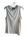 Karl Lagerfeld Size Large White Polyester & Cotton Sleeveless Round Neck Top White / Large