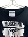 Moschino Milano Couture Size Est Small Black & White Cotton Long Sleeve Top Black & White / Est Small