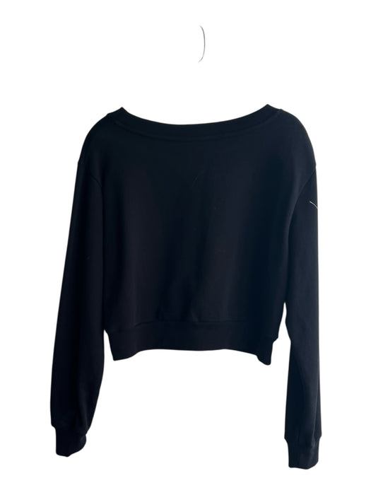 Moschino Milano Couture Size Est Small Black & White Cotton Long Sleeve Top Black & White / Est Small