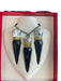 Christian Louboutin Black, Silver & Gold Chain Gunmetal Hardware make up Black, Silver & Gold