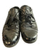Chanel Shoe Size Est 39.5 Black Leather & Patent Leather Cap Toe lace up Shoes Black / Est 39.5