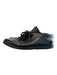 Chanel Shoe Size Est 39.5 Black Leather & Patent Leather Cap Toe lace up Shoes Black / Est 39.5