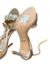 Badgley Mischka Shoe Size 8.5 Blush Satin Rhinestone Ankle Buckle Open Toe Shoes Blush / 8.5