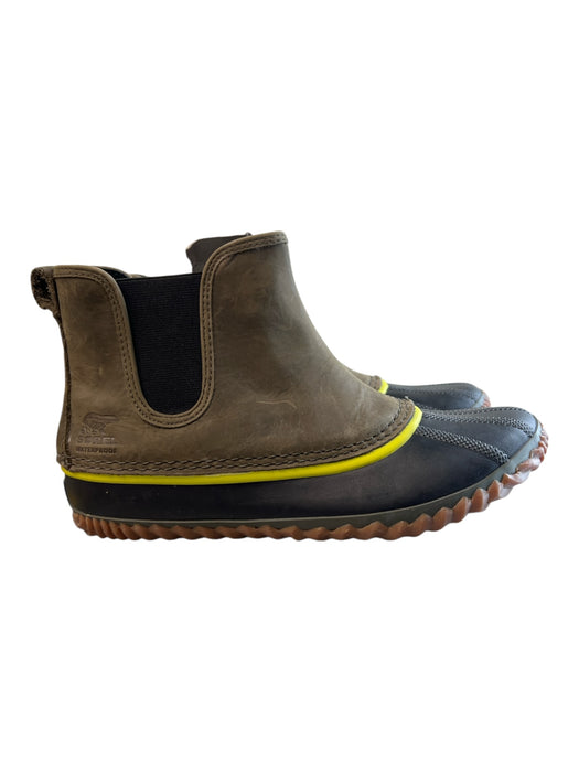 Sorel Shoe Size 10 Army Fatigue Green black & white stone Waterproof Boots Army Fatigue Green / 10