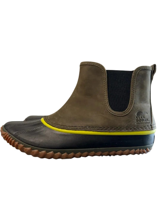 Sorel Shoe Size 10 Army Fatigue Green black & white stone Waterproof Boots Army Fatigue Green / 10
