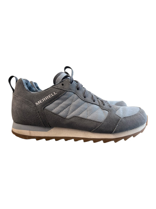 Merrell Shoe Size 9.5 Blue & Gray Suede Denim Low Top Lace Up Sneaker Shoes Blue & Gray / 9.5