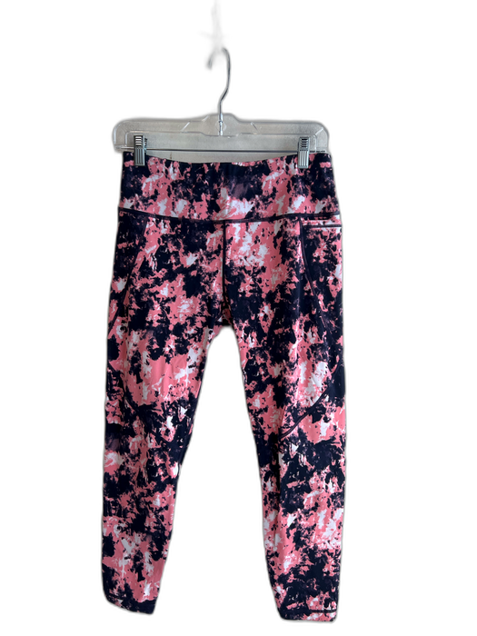 Sweaty Betty Size M Pink, White & Blue Polymide & Elastane Mid Rise Leggings Pink, White & Blue / M