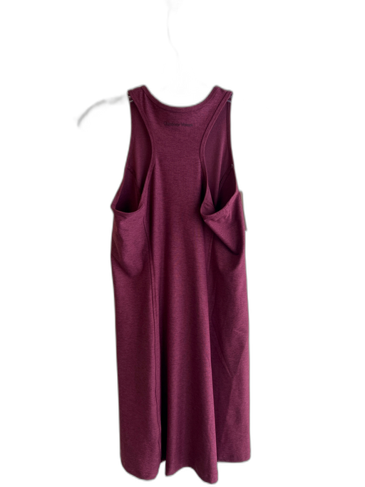 Outdoor Voices Size L Burgundy Polyester & Spandex Round Neck Racerback Dress Burgundy / L