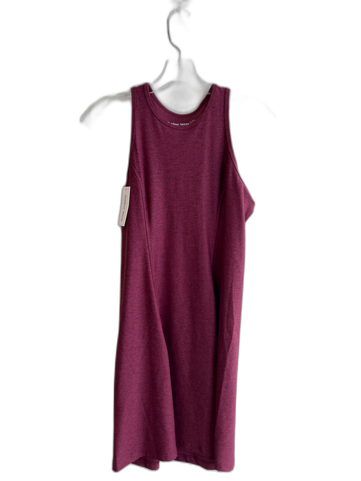 Outdoor Voices Size L Burgundy Polyester & Spandex Round Neck Racerback Dress Burgundy / L