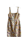 Leifsdottir Size 12 Yellow, Green & Multi Polyester & Nylon Square Neck Dress Yellow, Green & Multi / 12