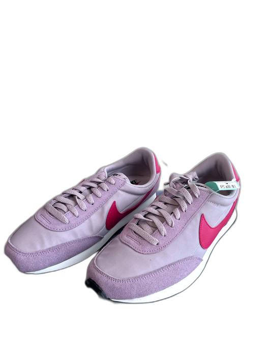 Nike Shoe Size 9.5 Purple Suede & Canvas Lace Up Red Swoosh Round Toe Sneakers Purple / 9.5