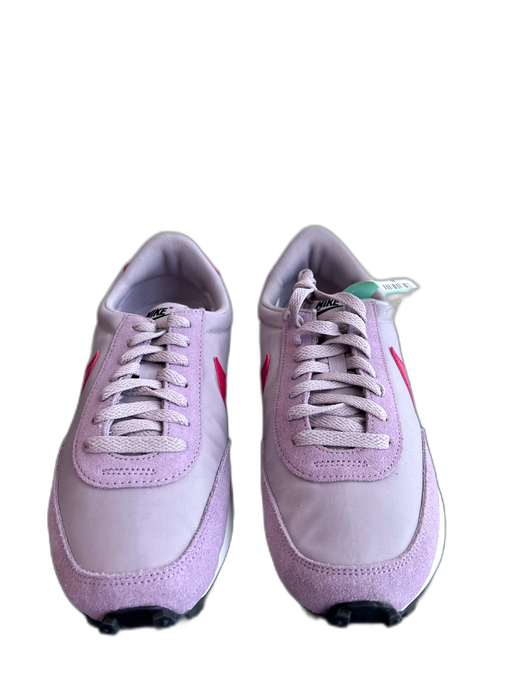 Nike Shoe Size 9.5 Purple Suede & Canvas Lace Up Red Swoosh Round Toe Sneakers Purple / 9.5