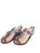 Teva Shoe Size 9.5 Pewter Suede T Strap Ankle Strap Wedge Rubber Sole Sandals Pewter / 9.5