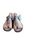 Teva Shoe Size 9.5 Pewter Suede T Strap Ankle Strap Wedge Rubber Sole Sandals Pewter / 9.5