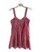 Betsey Johnson Size M Red & White Cotton Gingham Gathered Bust Sleeveless Dress Red & White / M