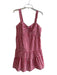Betsey Johnson Size M Red & White Cotton Gingham Gathered Bust Sleeveless Dress Red & White / M