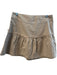 Free People Size 10 Khaki Cotton Side Zip Lace Up Back Ruffle Above Knee Skirt Khaki / 10