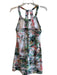 Prana Size M Green & Multi Polyester Blend Round Neck Sleeveless Racerback Dress Green & Multi / M