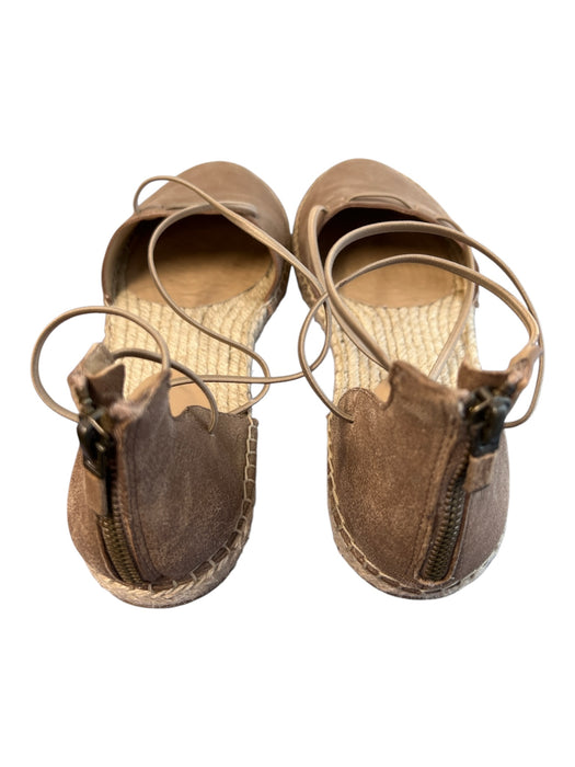 Eileen Fisher Shoe Size 9 Copper Leather & Cork Back Zip Slip On Shoes Copper / 9