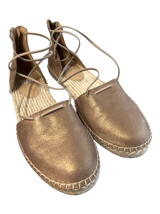 Eileen Fisher Shoe Size 9 Copper Leather & Cork Back Zip Slip On Shoes Copper / 9