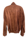 Horns out. Threads on. Size 12 Brown Suede Collared Zip Up Elastic bottom Jacket Brown / 12