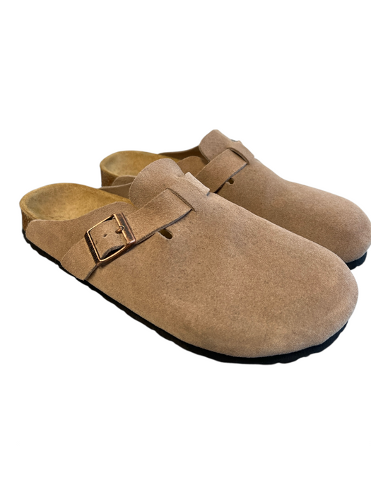 Birkenstock Shoe Size 41 Tan Leather Mule Buckle Slip On Shoes Tan / 41