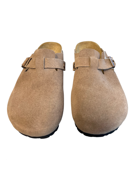 Birkenstock Shoe Size 41 Tan Leather Mule Buckle Slip On Shoes Tan / 41