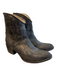 Freebird by Steven Shoe Size 10 Black & Gold Leather Pointed Rounded Toe Booties Black & Gold / 10