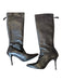 Stuart Weitzman Shoe Size 9 Dark Brown Leather Stiletto Back Zip Boots Dark Brown / 9