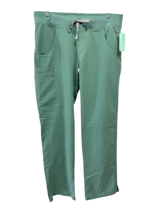 Figs Size M Mint Green Polyester Blend Elastic & Drawstring Waist Scrubs Pants Mint Green / M