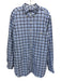 Ralph Lauren Size XLT Blue & White Cotton Plaid Button Up Long Sleeve Shirt Blue & White / XLT