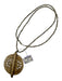 Gray Resin Chain Link Chunky Long Necklace Gray