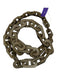 Gray & Tan Stone Beads Bone Pendant Large Long Necklace Gray & Tan