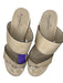 NakedFeet Shoe Size 8 Tan & beige Flip Flop Double Strap Platform Sandals Tan & beige / 8