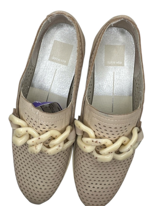 Dolce Vita Shoe Size 8.5 Blush & Nude Acrylic Chain Platform Slip On Loafers Blush & Nude / 8.5