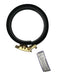 Anson New In Box black & gold Leather Metal Men's Belt black & gold