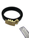 Anson New In Box black & gold Leather Metal Men's Belt black & gold