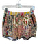 Size Est S Multi Color Cotton Elastic Band Draw String Waist Front Pocket Shorts Multi Color / Est S